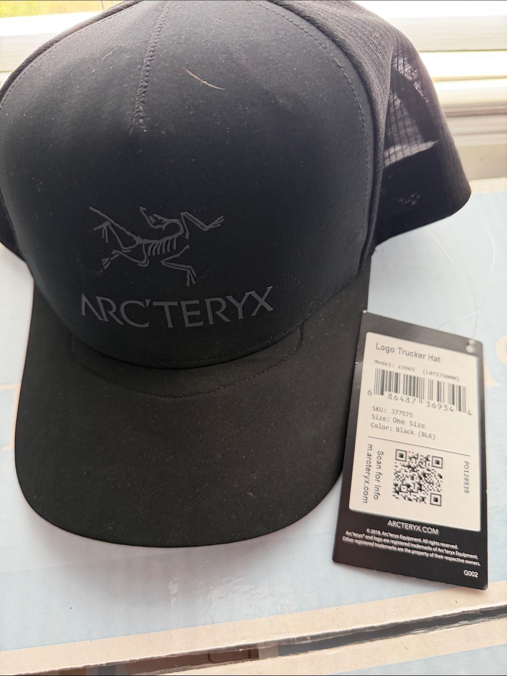 Arc'teryx Black Logo Trucker Cap